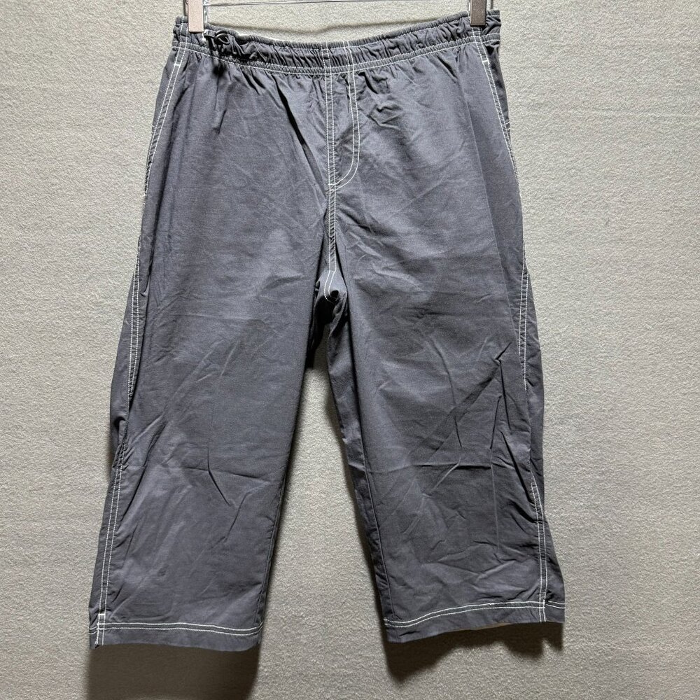 SportHill Medium Knicker Black Crop Pants Nylon Spandex Lightweight Hike VTG